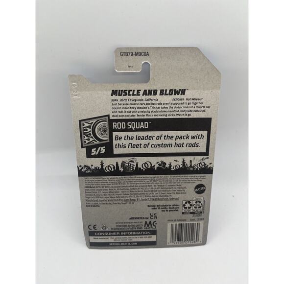 HOT WHEELS - MUSCLE AND BLOWN - RED - LONG CARD - NEW Combine Postage - Picture 3 of 3